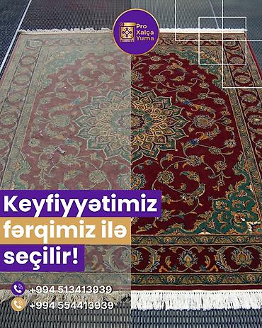 xalca sifarişi: Xalçaların yuyulması | Xalçalar Ünvandan götürmə, Pulsuz çatdırılma — 6