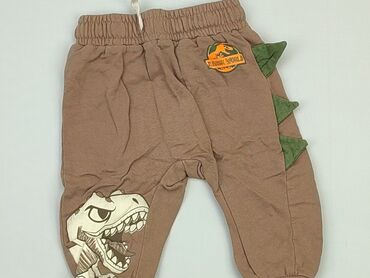 brązowe legginsy dla dzieci: Spodnie dresowe, 6-9 m, stan - Dobry