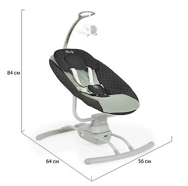 flo clo: MONI Električna ljuljaška za bebe Rocky Green – CAN9410-70 Udobna — 1