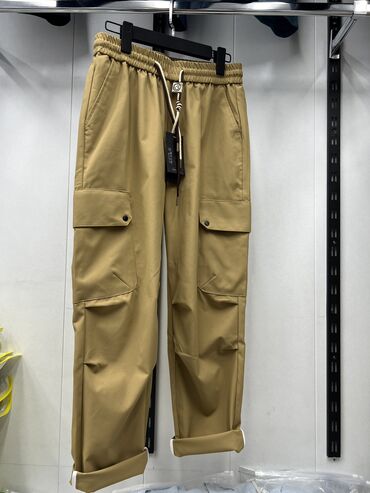 оптом брюки: Шымдар L (EU 40), XL (EU 42), 2XL (EU 44), түсү - Саргыч боз