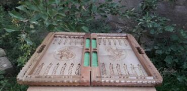 Nərdlər: Əl işı taxta nərd taxtaları - Material: keyfiyyətli bərk ağac (tam — 20