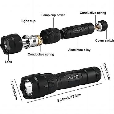 usb фонарик: Фонарик UltraFire wf-502b со светодиодом xml l2 U3 4300к 10ватт — 5