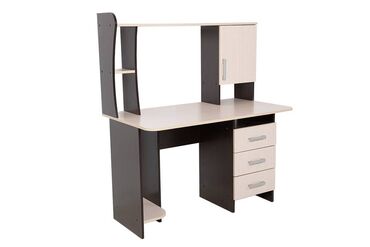 Шкафы: Компьютерный Стол, цвет - Бежевый, В рассрочку, Новый