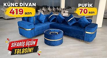 mebel evi: Məhsul: Künc divan və pufik dəsti - Künc divan: 419 AZN - Pufik: 70 — 1