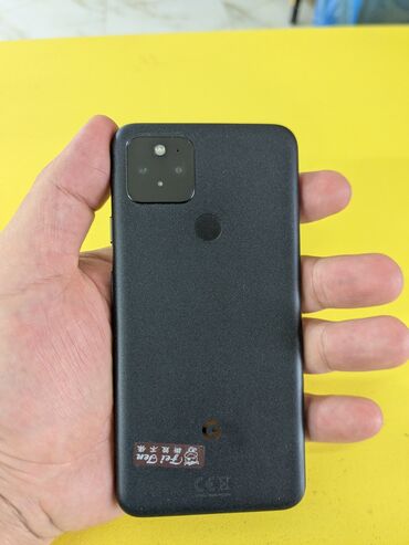 нерабочий телефон: Google Pixel 5, Б/у, цвет - Черный, 1 SIM, eSIM