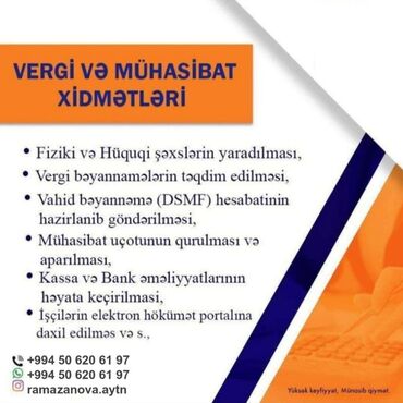 Digər məişət texnikası: Mühasibat xidmətləri. Onlayn sənədləşdirilmələrin aparılması. 1. Asan