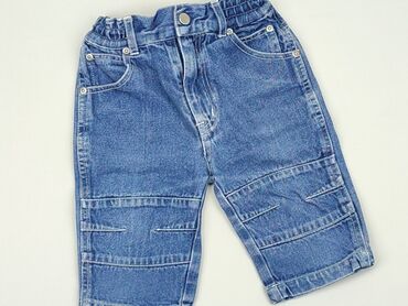 czarne jeansy z przetarciami: Denim pants, 3-6 months, condition - Very good