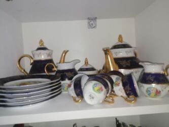 oğlan ucun tort sekilleri: Чайный набор, цвет - Синий, Стекло