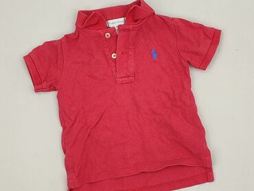 bluzka z długim rękawem basic: T-shirt, Polo Ralph Lauren, 9-12 months, condition - Very good