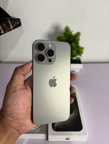 Samsung: IPhone 15 Pro Max, 256 GB, Natural Titanium, Zəmanət, Face ID, Sənədlərlə