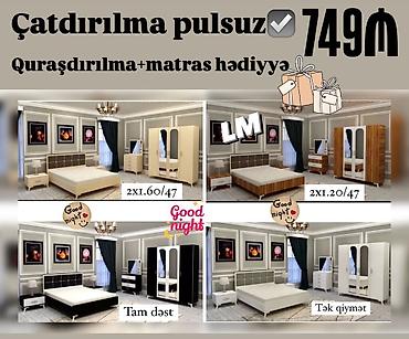 baltalar: İkinəfərlik çarpayı, Dolab, Yeni — 1