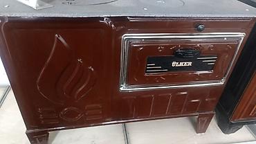 Буржуйки: Печь-буржуйка коричневого цвета, выполненная из металла с — 8