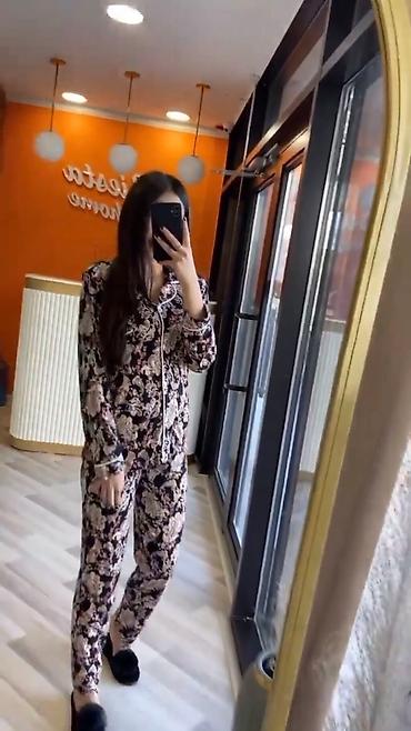 Домашние костюмы: Пижама Бишкек Сатиновая красота всех видов модели: •Длинный рукав со — 16