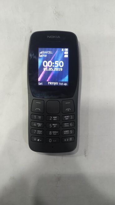tap az mingecevir telefonlar: Nokia C110, < 2 ГБ, цвет - Черный, Гарантия, Кнопочный, Две SIM карты