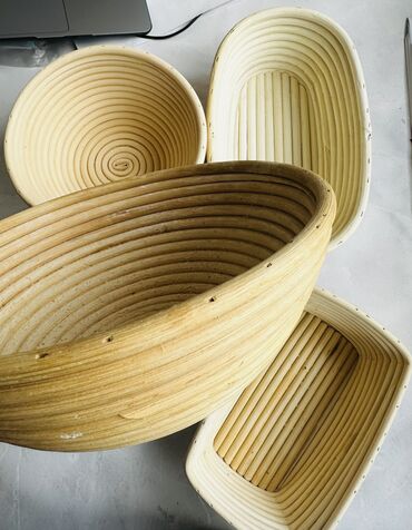 Другие товары для кухни: Ротанговая корзина для расстройки теста. КРУГЛЫЕ 25см и 22см ОВАЛЬНЫХ — 3