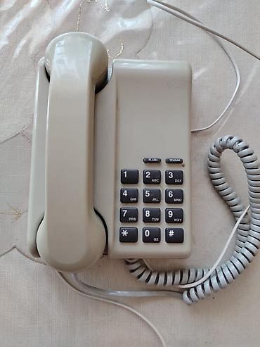 Masaüstü simli telefon aparatı - Rəng: bej - Klassik borulu dizayn lalafo.az -da Masaüstü simli telefon aparatı - Rəng: bej - Klassik borulu dizayn