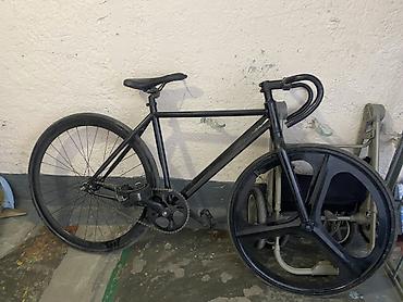 gray fixed gear: Шоссейный велосипед, Рама S (145 - 165 см), Б/у — 5