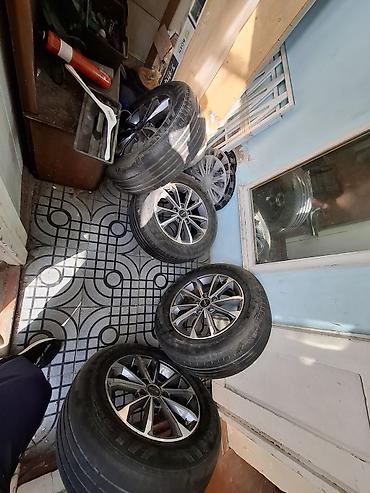 Subaru: Subaru orijinal yüngül lehimli disklər və şinlər komplekti - 4 ədəd — 1