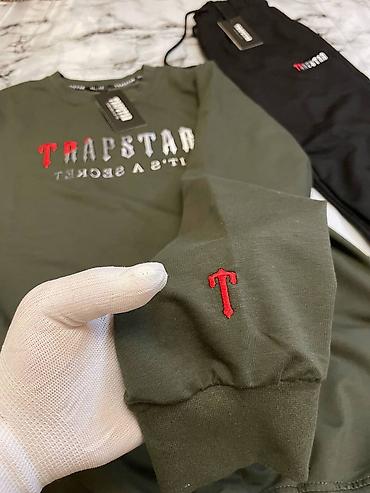 костюм шым: Мужской костюм Trapstar (свитшот + джоггеры) - Комплект: свитшот с — 4