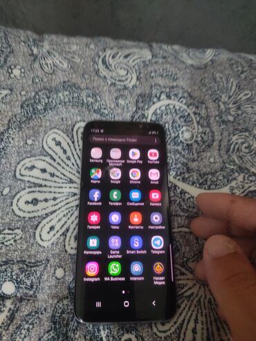 купить кондиционер в бишкеке цена: Samsung Galaxy C8, Колдонулган, < 2 ГБ, түсү - Көк, 2 SIM