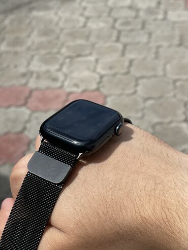 Наручные часы: Apple Watch Series 7 45 mm midnight полностью рабочие состояние как на