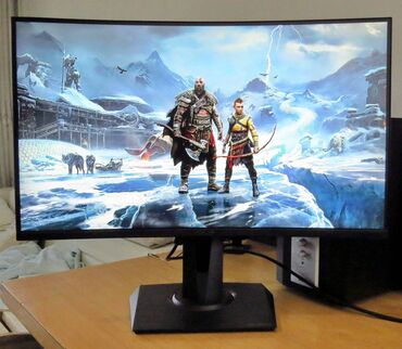 Monitori: Asus Tuf Gaming VG27VQ Zakrivljen Monitor je u originalnom fabričkom — 4