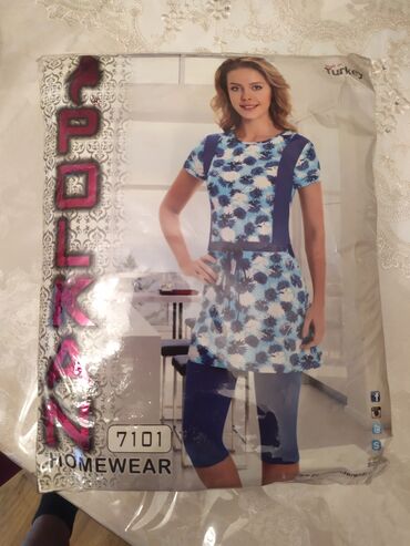 qızlar üçün toxunma ətəklər: POLKAN Homewear dəsti – Model 7101 - Mənşə: Turkey (Made in Turkey) -