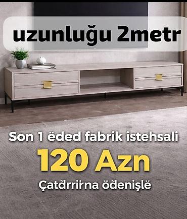 televizor stend: TV stend/mediakonsole - Uzunluq: 2 metr - Dizayn: minimal və modern - — 1