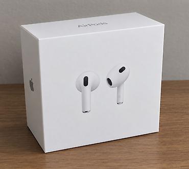 Аксессуары для мобильных телефонов: Беспроводные наушники-вкладыши, Apple, Airpods 3, Новый — 1