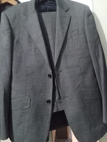 Рубашки: Machado klassik kişi kostyumu (2 parçalı) - Rəng: tünd boz - Model