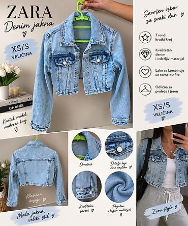 ZARA kratka denim jakna – veličina XS/S - Trendi, kratak model sa na lalafo.rs ZARA kratka denim jakna – veličina XS/S - Trendi, kratak model sa