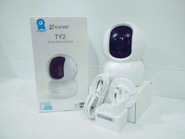 Кабели и адаптеры: Wi-fi камера ip камера поворотная ezviz cs-ty2-b0-1g2wf (2mp/4mm/1920
