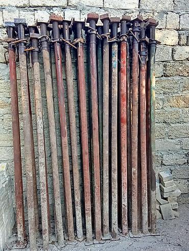 Beton dirəklər: Tikinti üçün teleskopik dəmir dirəklər (krikolar) - Material: qalın — 2