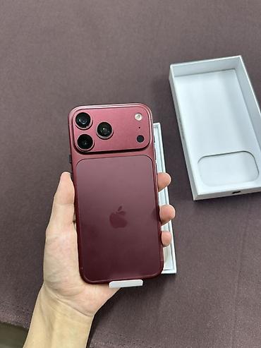 Уюлдук телефондор жана аксессуарлар: IPhone 18 Pro Max, Жаңы, 256 ГБ, Кочкул кызыл, Куту — 1