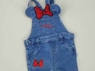 sukienki letnie w stylu boho: Ogrodniczki, Disney, 0-3 m, stan - Bardzo dobry