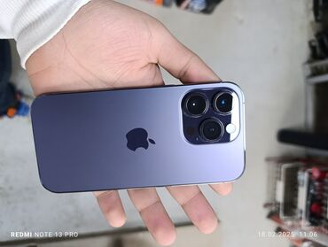 iphone ref: IPhone 14 Pro, 256 GB, Deep Purple, Face ID