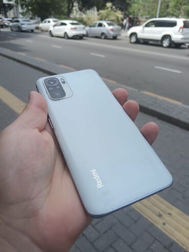Xiaomi: Xiaomi Redmi Note 10, 64 GB, rəng - Ağ, 
 Zəmanət, Barmaq izi, İki sim kartlı
