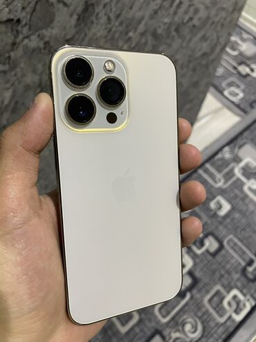 айфон 13 pro max цена бишкек: IPhone 13 Pro, Колдонулган, 256 ГБ, White Titanium, 87 %