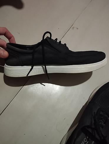 qara mokasinlər: Kişi ayaqqabısı – “Comfort Footwear” - Rəng: qara (ağ, yastı altlıq) — 1