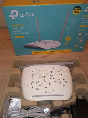 лабораторный блок питания: TP-Link TD-W8961N model ADSL2+ modem router. 300 Mbps sürətə qədər