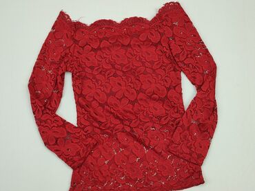 czerwona bluzki damskie krótki rękaw: Bluzka Damska, M, stan - Bardzo dobry