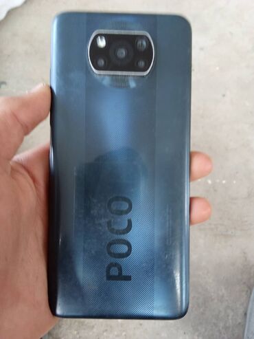 телефоны редми 11: Poco X3 NFC, Колдонулган, 128 ГБ, түсү - Көк, 2 SIM