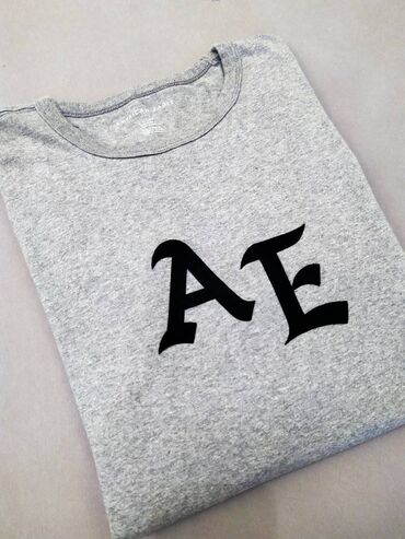 Majice: Majica na duge rukave, S (EU 48), American Eagle, bоја - Siva, Pamuk — 4