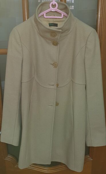 Sviterlər: Palto, Benetton, S (EU 36), rəng - Bej