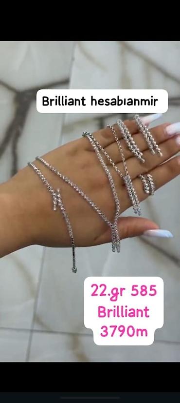 Dəstə daxildir: Boyunbağı, Gümüş, 585 Əyar