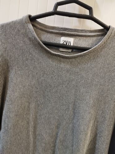свитер: Женский свитер L (EU 40), цвет - Серый, Zara
