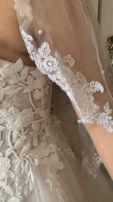 toy geyim: Teze Zərif gəlinlik dəsti - Siluet: A-line/prinsessa kəsim, yüngül və — 5