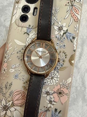 meta eynək: Kenneth Cole New York – qadın qol saatı - Korpus: qızılı ton — 2