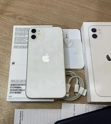 xarab iphone: IPhone 11, 128 GB, Ağ, Zəmanət, Kredit, Simsiz şarj — 1