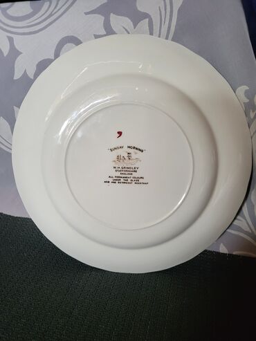 Staro posuđe i escajg: Servis za torte,kolace WH Grindlay Staffordshire Engleska 70te — 11